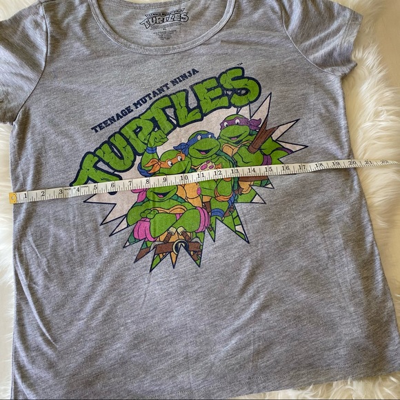 TMNT, Graphic Tee, T-Shirt, Gray, XL - Picture 7 of 12